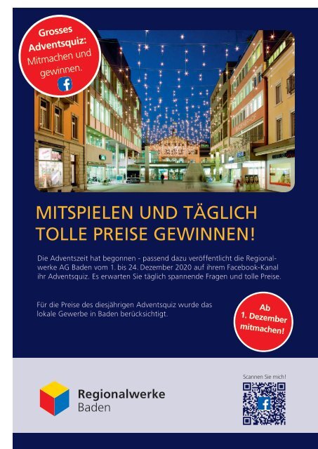 Baden aktuell Magazin Dezember 2020 + Januar 2021, Doppelausgabe