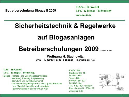 Biogas - Technology - IB GmbH