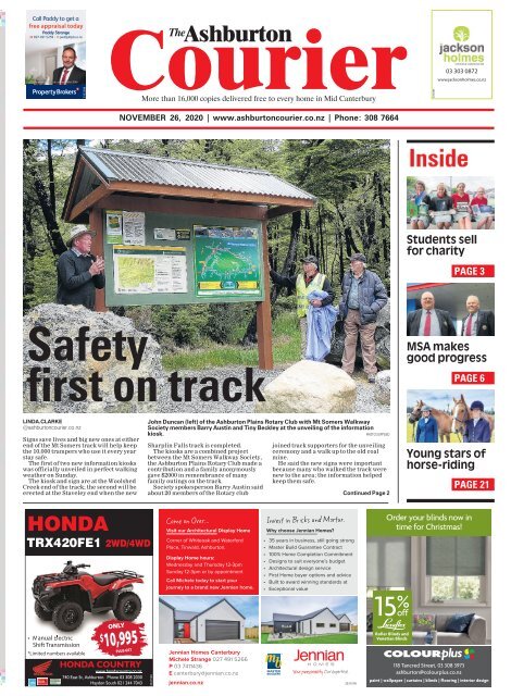 Ashburton Courier: November 26, 2020