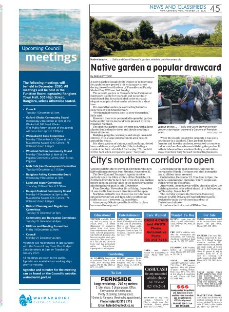 North Canterbury News: November 26, 2020