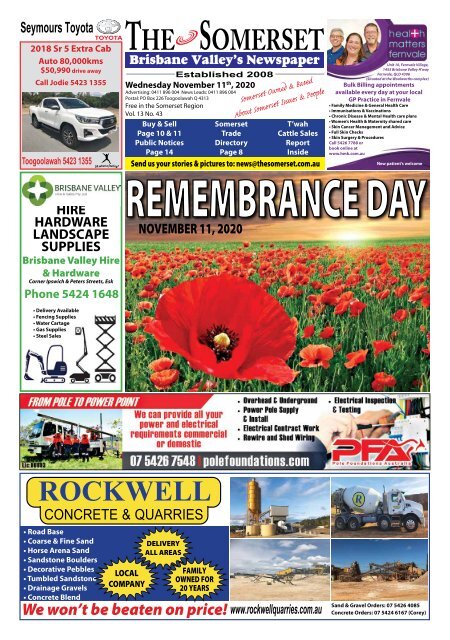 The Somerset November 11 2020