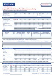 Travel Care Ins-Ver1-6-ctc - Reliance General Insurance