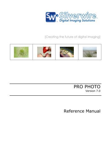 Pro Photo Reference Manual - Silverlab Solutions GmbH