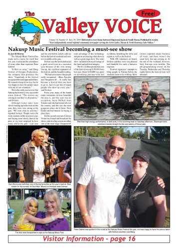 Visitor Information - page 16 - Valley Voice Newspaper