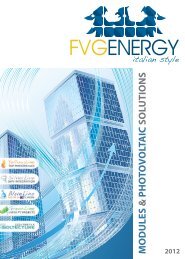 MODULES & PHO TO V OLTAIC SOLUTIONS - fvg energy