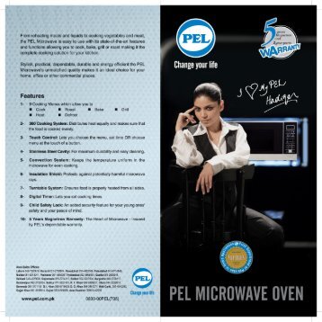 PEL Microwave Ovens Brochure