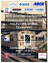 JRC 2012 - Final Program - Events