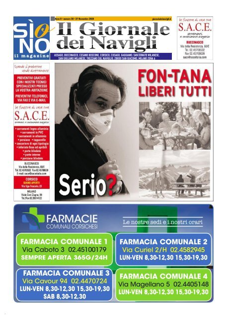 Giornale dei Navigli n. 42 - 27 novembre 2020