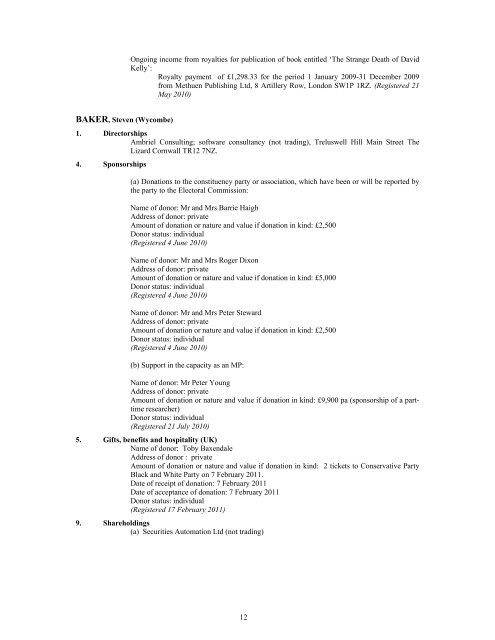 PDF version - United Kingdom Parliament