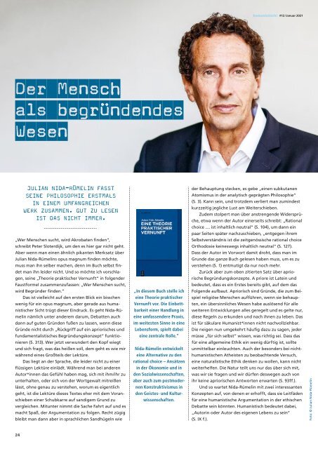 humanistisch! Das Magazin #12 - 1/2021