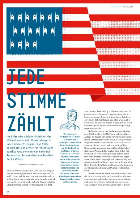 humanistisch! Das Magazin #12 - 1/2021