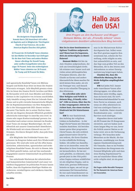 humanistisch! Das Magazin #12 - 1/2021