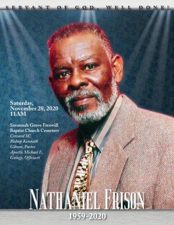 Nathaniel Frison Memorial Programs