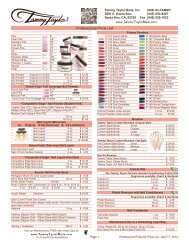 Price List 4-page Color Catalog.indd - Tammy Taylor Nails