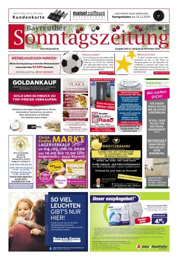 2020-11-29 Bayreuther Sonntagszeitung