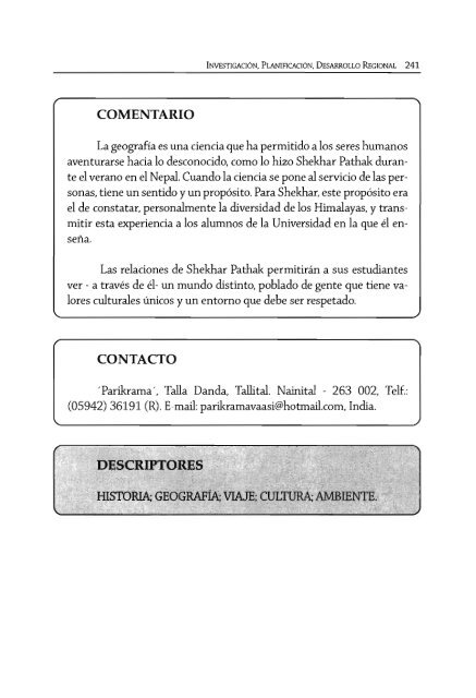 Auto-desarrollo de poblaciones de montaña : género ... - IRD