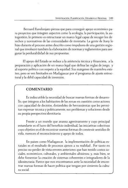 Auto-desarrollo de poblaciones de montaña : género ... - IRD