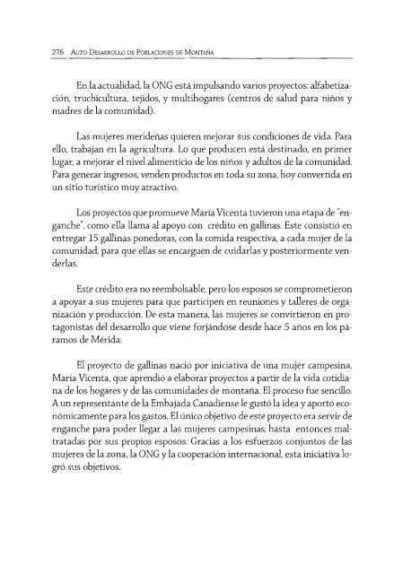 Auto-desarrollo de poblaciones de montaña : género ... - IRD