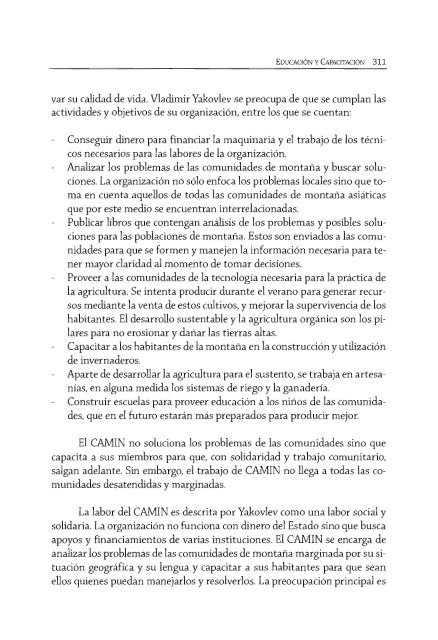 Auto-desarrollo de poblaciones de montaña : género ... - IRD