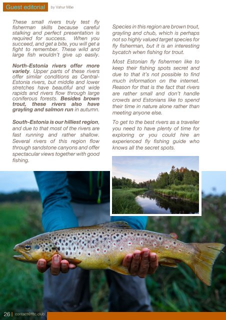 Fly Fishing destinations worldwide - FFTC.club Magazine issue II-2020