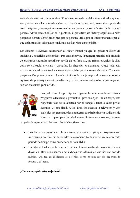 revista digital transversalidad educativa - Enfoqueseducativos.es