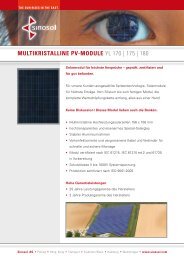 MULTIKRISTALLINE PV-MODULE YL 170 | 175 | 180 - Heiwe