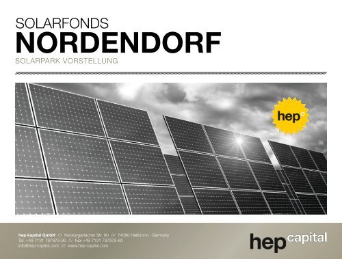NORDENDORF - hep capital AG