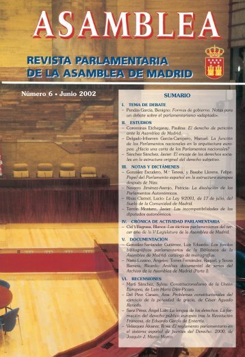 Número 6 • Junio 2002 - Asamblea de Madrid