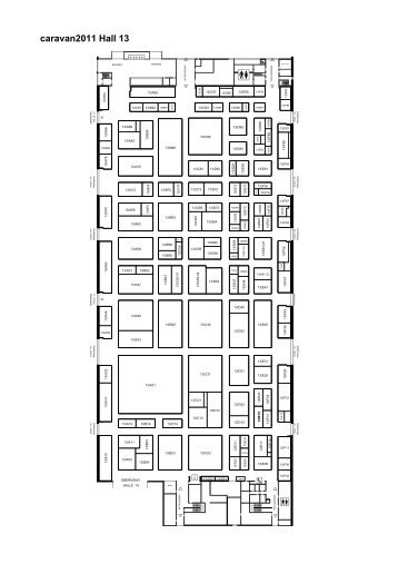 caravan2011 Exhibitor List Hall 13