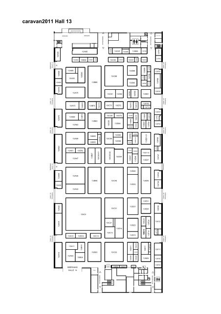 caravan2011 Exhibitor List Hall 13