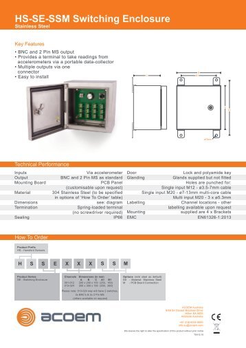 ACOEM HS-SE-SSM Switching Enclosure 20201130