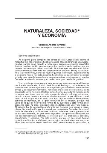 Naturaleza, sociedad y economía - Revista Asturiana de Economia