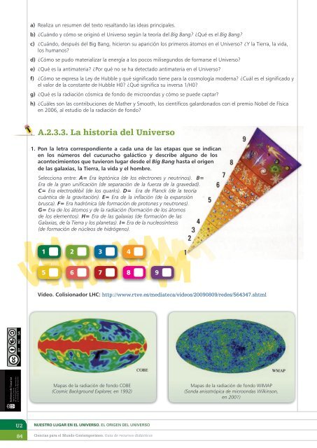 El Origen del Universo - Ciencias para el mundo contemporáneo