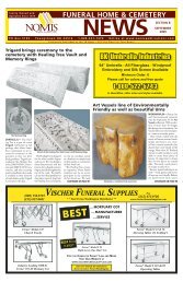 funeral home & cemetery news - Nomis Publications, Inc.