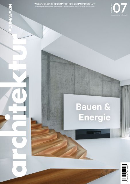 architektur Fachmagazin Ausgabe 7 2020
