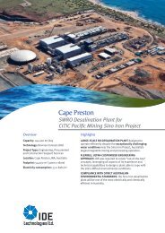 Cape Preston Plant Story.pdf - IDE Technologies Ltd.