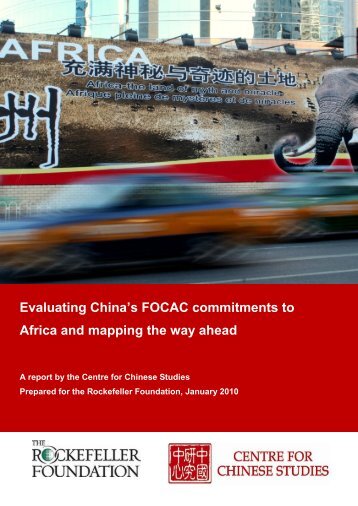 Evaluating China's FOCAC commitments to Africa and mapping the ...