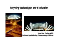 Recycling Technologies and Evaluation - UNCRD