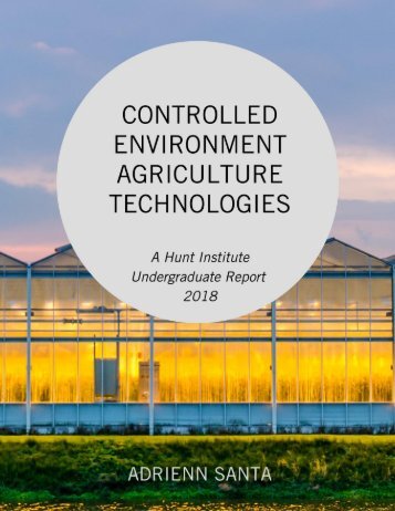 Controlled Environment Agriculture Technologies