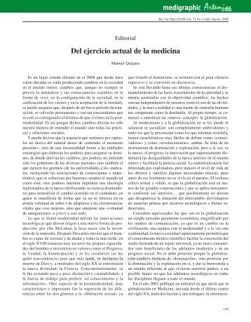 Del ejercicio actual de la medicina - edigraphic.com