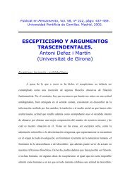 ESCEPTICISMO Y ARGUMENTOS TRASCENDENTALES. Antoni ...