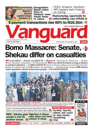 02122020 - Borno Massacre: Senate, 5 Shekau differ on casualties