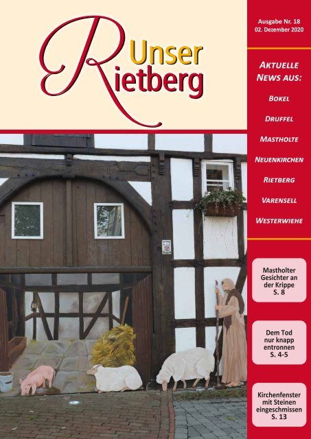 Unser Rietberg Ausgabe 18 vom 02. Dezember 2020
