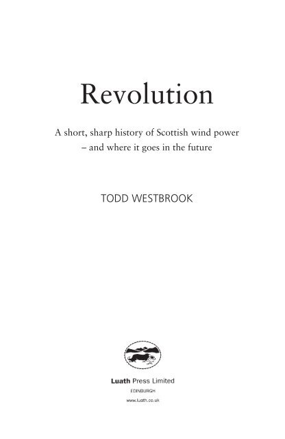 Extract from Revolution by Todd Westbrook