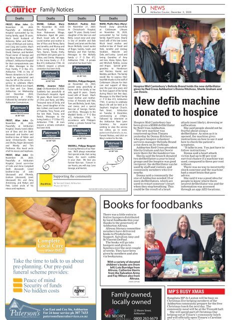 Ashburton Courier: December 03, 2020