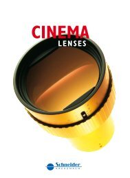 Cinema Lenses - Schneider-Kreuznach