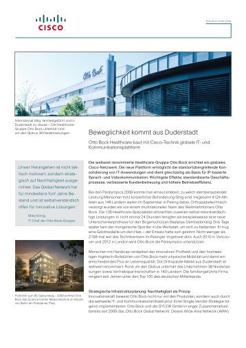 Beweglichkeit kommt aus Duderstadt - Sycor GmbH