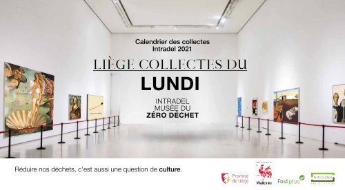 Calendrier des collectes des déchets 2021 du lundi - Ville de Liège - Intradel