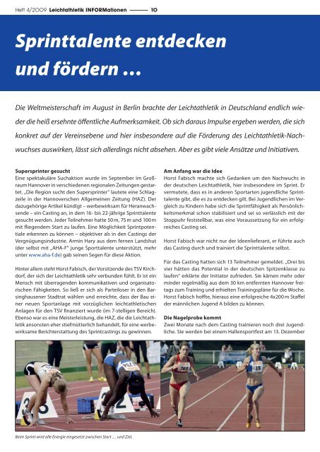 Leichtathletik INFORMationen 04/2009