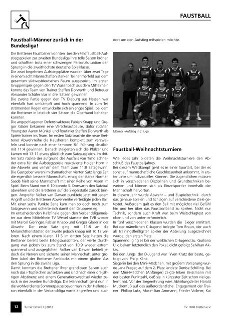 faustBall - Turnverein 1846 Bretten e.V.